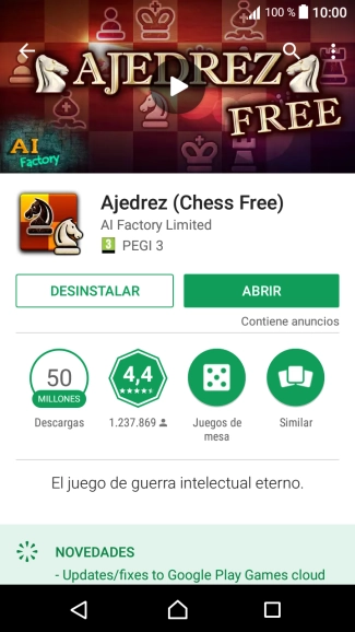 Pulsa DESINSTALAR.