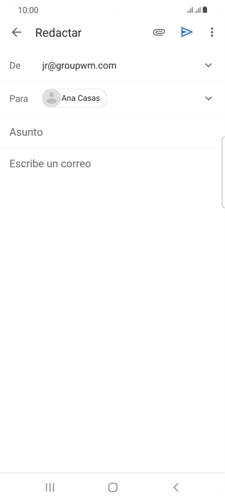 Pulsa Asunto e introduce el asunto deseado.