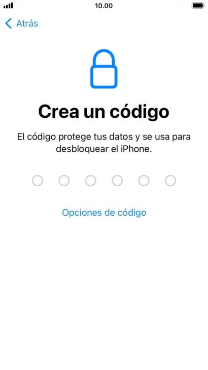 Pulsa Opciones de código.