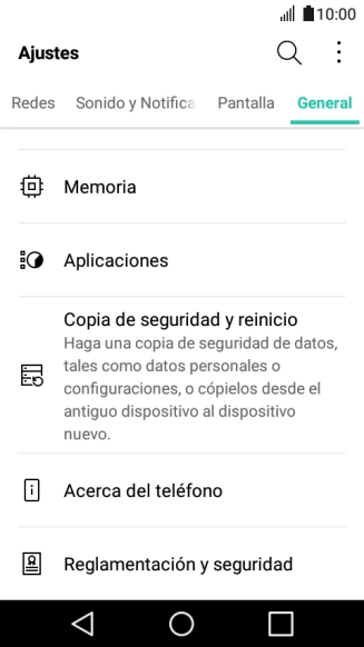 Pulsa Aplicaciones.
