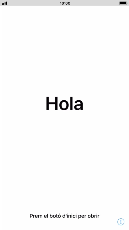 Pulsa la tecla de inicio.