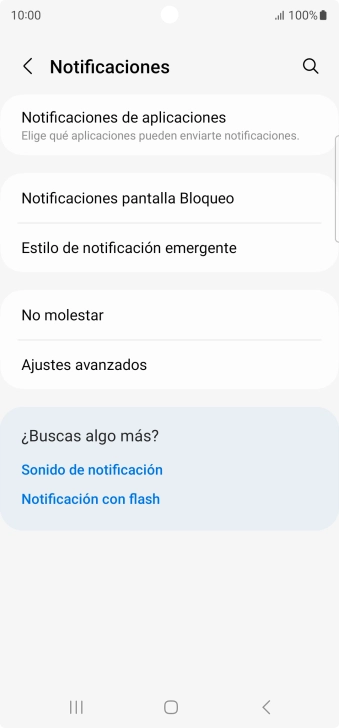 Pulsa Notificaciones de aplicaciones.