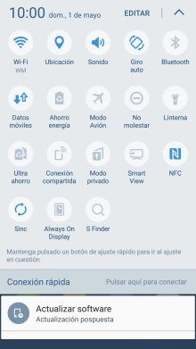 Pulsa Datos móviles para activar o desactivar la función.