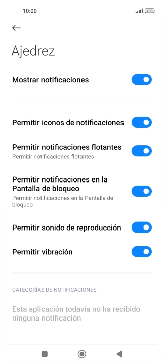 Pulsa el indicador junto a 