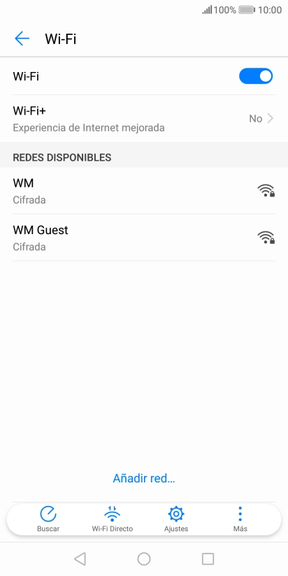 Pulsa la red wifi deseada.