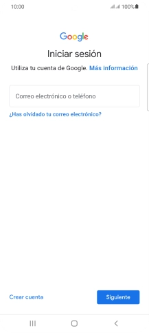 Si no tienes una cuenta de Google, pulsa Crear cuenta y sigue las indicaciones de la pantalla para ver cómo crear una cuenta nueva.