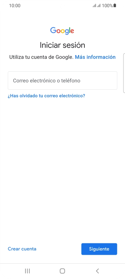 Si no tienes una cuenta de Google, pulsa Crear cuenta y sigue las indicaciones de la pantalla para ver cómo crear una cuenta nueva.