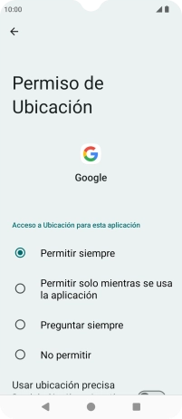 Pulsa el ajuste deseado.