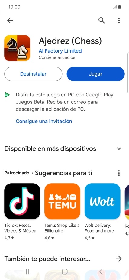 Pulsa la tecla de inicio para terminar y regresar a la pantalla de inicio.
