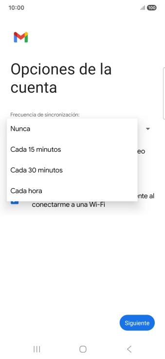 Pulsa el ajuste deseado.