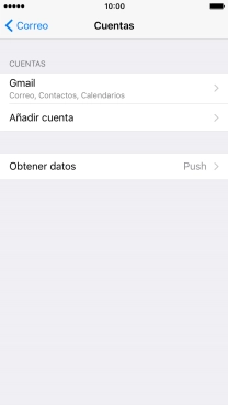Pulsa la cuenta de correo electrónico deseada.