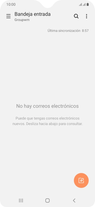 Desliza el dedo hacia la derecha desde la parte izquierda de la pantalla.