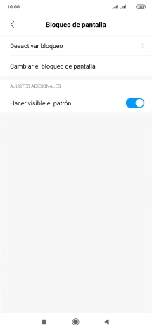 Pulsa Desactivar bloqueo e introduce el código de seguridad actual.