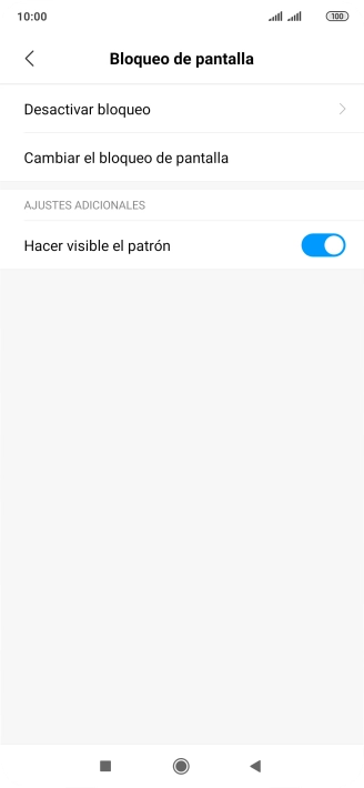 Pulsa Desactivar bloqueo e introduce el código de seguridad actual.