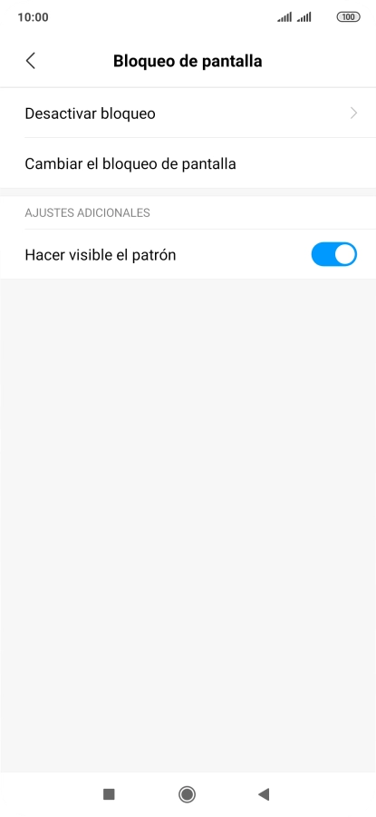 Pulsa Desactivar bloqueo e introduce el código de seguridad actual.