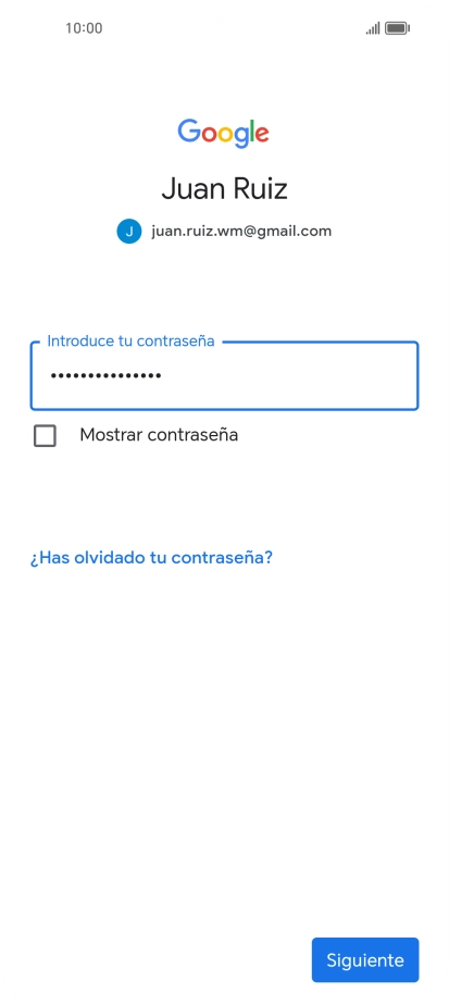 Pulsa Siguiente.