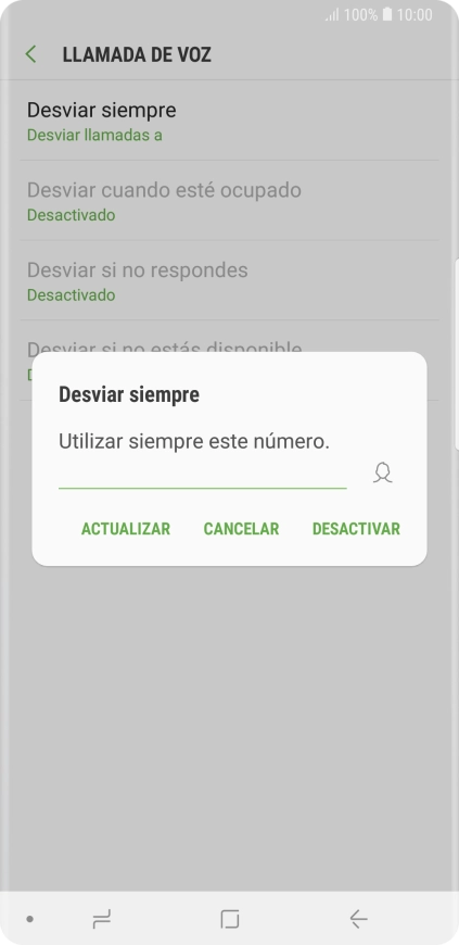 Pulsa DESACTIVAR.