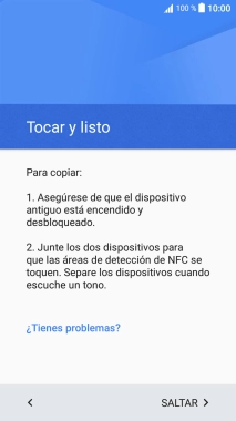 Sigue las indicaciones de la pantalla para transferir contenido desde el otro teléfono y finalizar la activación de tu teléfono.
