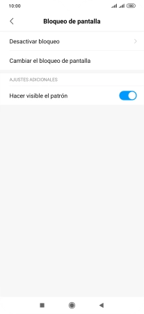 Introduce el código de seguridad actual y pulsa Desactivar bloqueo.