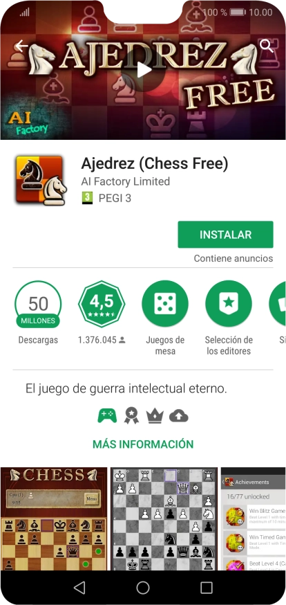 Pulsa INSTALAR y sigue las indicaciones de la pantalla para instalar la app.