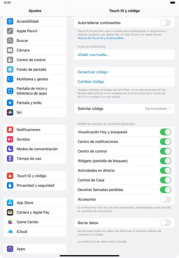 Pulsa el indicador junto a 
