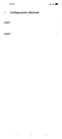 Pulsa la tarjeta SIM deseada.