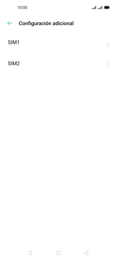 Pulsa la tarjeta SIM deseada.