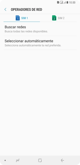 Pulsa la tarjeta SIM deseada.