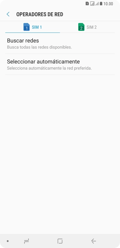 Pulsa la tarjeta SIM deseada.