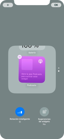Pulsa Rotación inteligente para activar o desactivar la función.