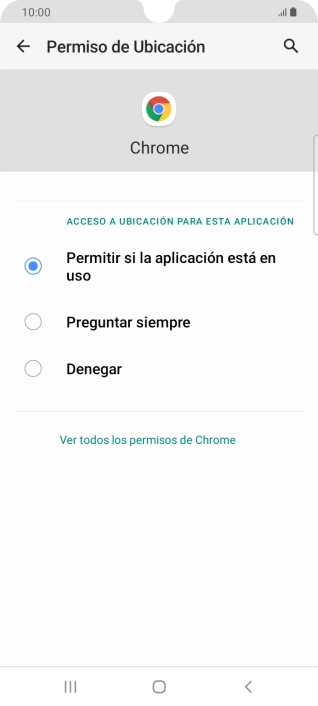 Pulsa el ajuste deseado.