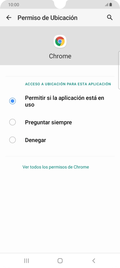 Pulsa el ajuste deseado.