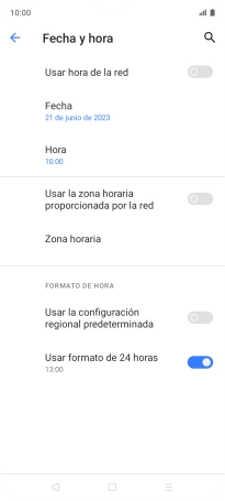 Pulsa el indicador junto a 