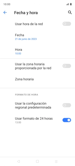 Pulsa el indicador junto a 