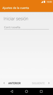 Pulsa Contraseña e introduce la contraseña de tu cuenta de correo electrónico.