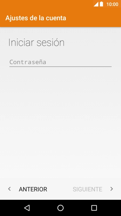 Pulsa Contraseña e introduce la contraseña de tu cuenta de correo electrónico.