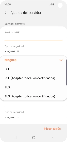 Pulsa Ninguna para desactivar la función.