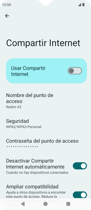 Pulsa Nombre del punto de acceso.