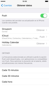 Pulsa el indicador junto a 