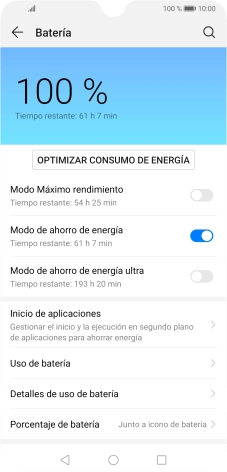 Pulsa la tecla de inicio para terminar y regresar a la pantalla de inicio.