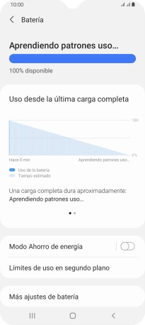 Pulsa Modo Ahorro de energía.
