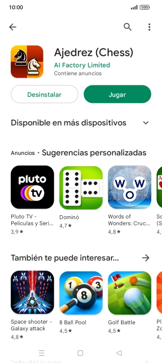 Pulsa la tecla de inicio para terminar y regresar a la pantalla de inicio.