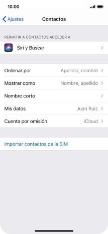 Pulsa Importar contactos de la SIM.