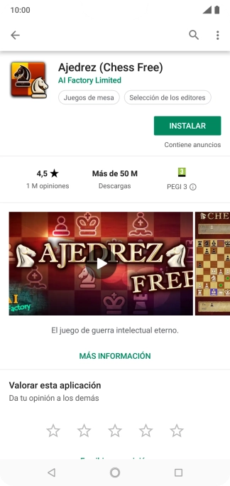Pulsa INSTALAR y sigue las indicaciones de la pantalla para instalar la app.