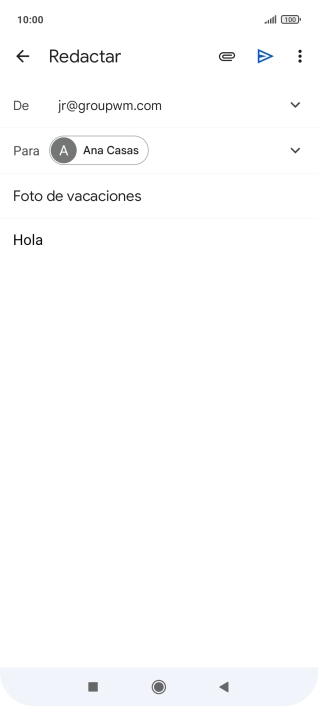 Pulsa el icono de anexos.