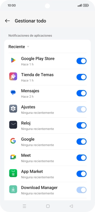Pulsa la lista desplegable.