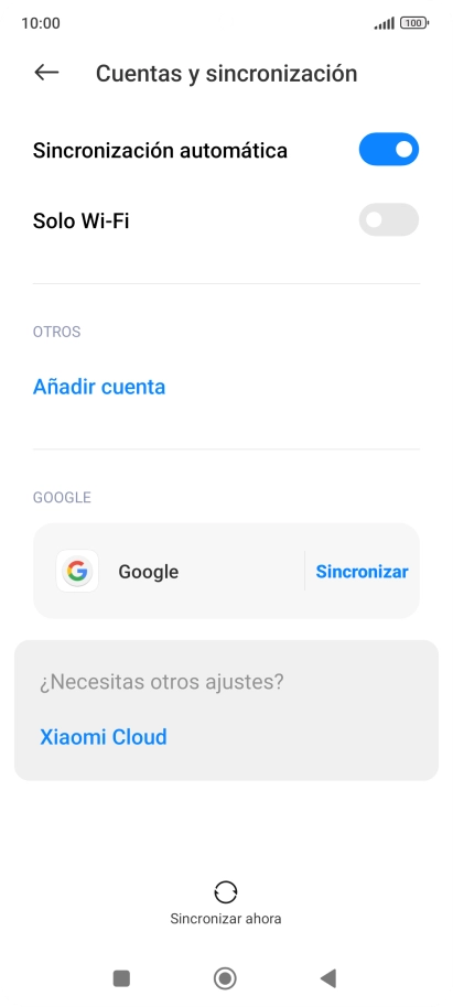 Pulsa Añadir cuenta.