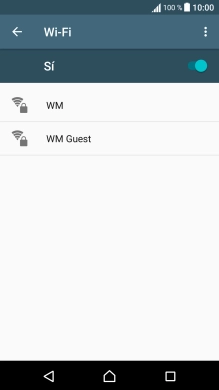 Pulsa la red wifi deseada.