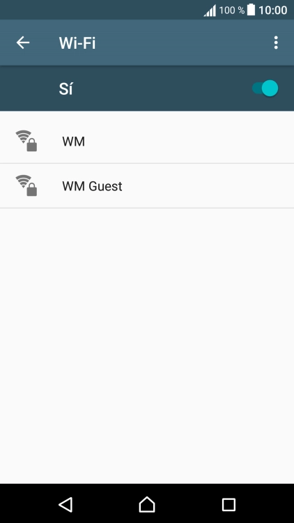 Pulsa la red wifi deseada.