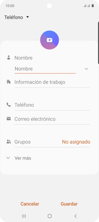 Pulsa la lista desplegable de la guía.